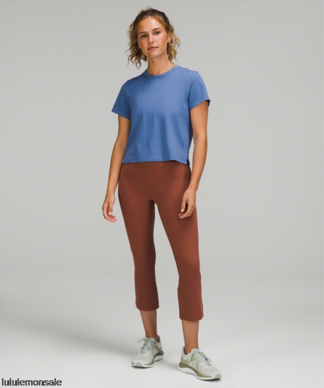 Lululemon Damen DELULU325 | Lululemon Deutschland Wassertropfen-T-Shirt Aus Klassisch Geschnittener Baumwollmischung